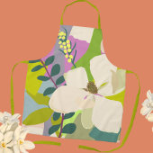 春マグノリアカラーブロックフローリスト エプロン