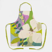 春マグノリアカラーブロックフローリスト エプロン (正面)