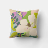 春マグノリアカラーブロックフローリスト クッション (裏面)