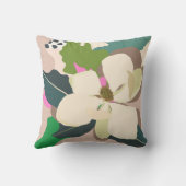 春マグノリアカラーブロックフローリスト クッション (裏面)