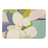 春マグノリアカラーブロックフローリスト バスマット (正面)