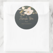 春マグノリアフラワーブーケ ラウンドシール (バッグ)