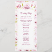 春マグノリア結婚スフローラ式 プログラム (裏面)