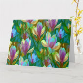 春マグノリア カード (黄色い花)