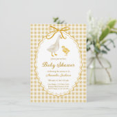 春マザーグースとゴスリング赤ちゃんシャワー 招待状 (スタンド正面)