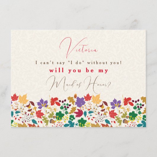 春マスタードイエローパープルフラワーブリーズメイドカード メニュー (正面)