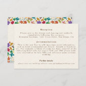 春マスタードイエローパープルメドウフラワー結婚ズ エンクロージャーカード (正面/裏面)