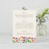 春マスタードイエローパープルメドウフラワー結婚ズ メニュー (スタンド正面)