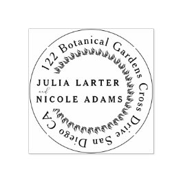 春マスタードイエローパープルメドウフラワー結婚ズ ラバースタンプ