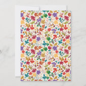 春マスタードイエローパープルメドウフラワー結婚ズ 招待状 (裏面)