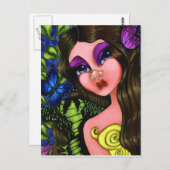 春マリポサハガキ ポストカード (正面/裏面)