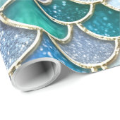 春マーメイドグリッターはかりで測 – マーメイドスケール ラッピングペーパー (ロールコーナー)