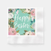 春ミントハッピーイースター 縁ありカクテルナプキン (正面)