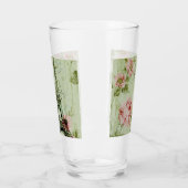 春ミントピンクフローラパフランスのリエッフェルタワー タンブラーグラス (左)