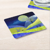 春ムーンライズ スクエアペーパーコースター (アングル)