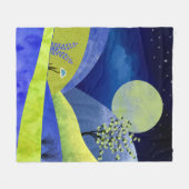 春ムーンライズ フリースブランケット (正面(横))