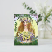 春メイドハガキ ポストカード (スタンド正面)