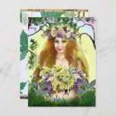 春メイドハガキ ポストカード (正面/裏面)