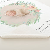 春メドウフローラベビー写真誕生の状態 シェルパブランケット (3/4)