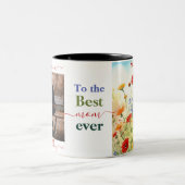 春メドウワイルドフラワーズマザーズデイマグ ツートーンマグカップ (中央)