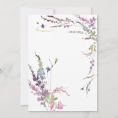 春メドウワイルドフラワーブライダルシャワー 案内状 (裏面)