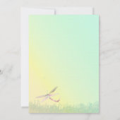 春メドードラゴンフライ結婚のリハーサルディナー 招待状 (裏面)