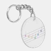 春メロディ（リニア） キーホルダー (正面左)