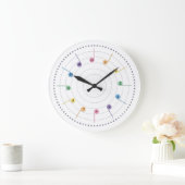 春メロディ（放射状） ラージ壁時計 (ホーム)
