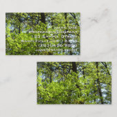 春メープル葉自然 名刺 (正面/裏面)