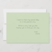 春モダンのユーカリ・マトロン 招待状 (裏面)