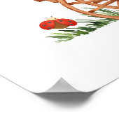 春モダンカボチャLabybug赤ちゃんシャワーへようこそ ポスター (角)