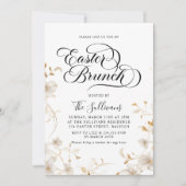 春モダンフローライースターブランチ 招待状 (正面)