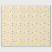 春モダンフローラハチ模様包み紙 ラッピングペーパー (フラット)