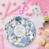 春モダンフローラブエレガントルーンホワイト結婚ズ ペーパープレート (パーティー)