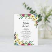 春モダンフローラブライダルシャワー招待 インビテーションポストカード (スタンド正面)