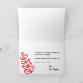 春モダンフローラマザーズデイカード カード (内部)