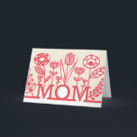 春モダンフローラマザーズデイカード カード<br><div class="desc">Mother's Day CardモダンはWRKDesignsによるグラフィックフローラデザインを搭載。</div>