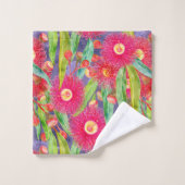 春モダンユーカリ開花アフターザレイン バスタオルセット (ウォッシュタオル)