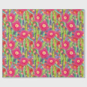 春モダンユーカリ開花アフターザレイン ラッピングペーパー (フラット)