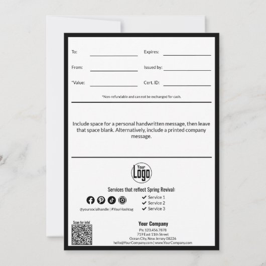 春モダン再生事業許可証 (裏面)