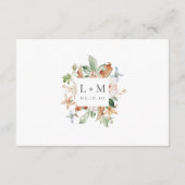 春モダン水彩フローラ結婚詳細 エンクロージャーカード (裏面)