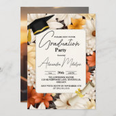 春モダン野草卒業党 招待状 (正面/裏面)