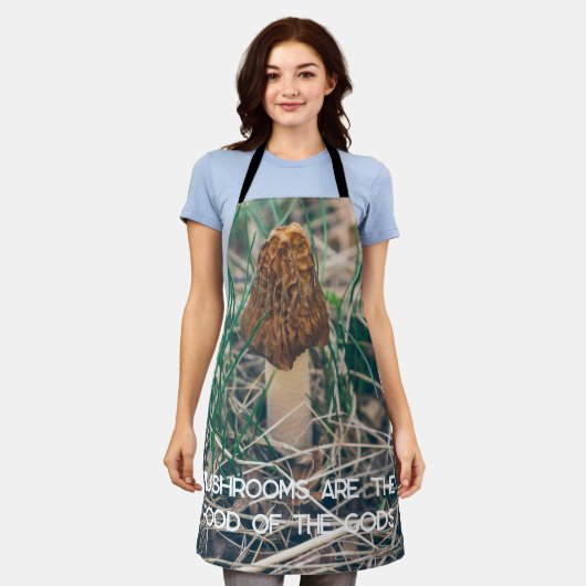 春モレル エプロン (着用した状態)