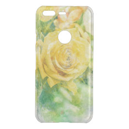 春モーニングイエローローズインパステルウォーター色 UNCOMMON GOOGLE PIXELケース