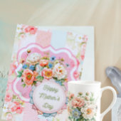 春モーメントブーケオブフラワー ボーンチャイナマグカップ