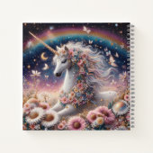 春ユニコーンマジカルナイトシーン3 – パーソナライズ ノートブック (裏面)