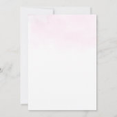 春ユニコーン水彩赤ちゃんシャワー招待状 招待状 (裏面)