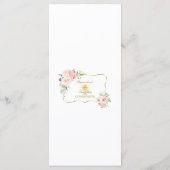 春ユニーク赤面フローラ金ゴールド聖餐式 メニュー (裏面)