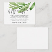 春ユーカリ願いの贈り物のメモ エンクロージャーカード (正面/裏面)