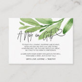 春ユーカリ願いの贈り物のメモ エンクロージャーカード (正面)